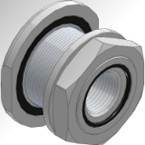 SEALED BULKHEAD FITTING - AISI 316 L STAINLESS STEEL